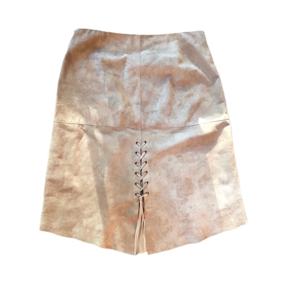 SPANNER Dresses & Skirts - 70s inspired suede tie up skirt